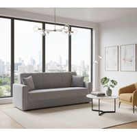 Sofá Cama 3 Plazas - Negro 80x212 cm