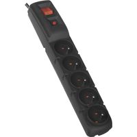 Multiprise parafoudre Acar F5 5 m noire