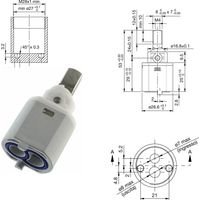 Cartuccia di ricambio per miscelatore diametro 26 Hydroplast E26