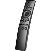 Télécommande de remplacement pour téléviseur intelligent Samsung, télécommande avec 3 touches rapides Netflix, Prime Video, Rakuten TV, compatible avec tous les téléviseurs intelligents Samsung QLED,