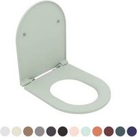 Sedile WC in termoindurente, per vaso serie Infinity filomuro. Con sgancio rapido e chiusura rallentata (velocità regolabile). Collezione esclusiva disponibile in 13 finiture.(DianFlex) Misura: