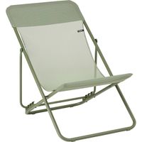 Transat Jardin Pliable - Chilienne Multi-positions : Largeur 58 Cm - Maxi Transat - Batyline® Iso - Vert Moss - Lafuma Mobilier