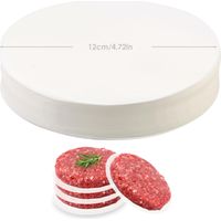 500 Papier Cuisson,Rond 12CM,Antiadhésif,Silicone,Résistant Chaleur,Four Micro-Onde