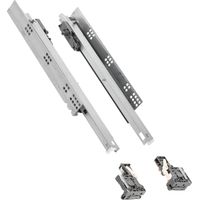 GTV - Guide 3DFPO Guida per il montaggio inferiore Regolamento 3D Estratto completo Sincronizzazione apertura Carico fino a 35 kg L=400 mm