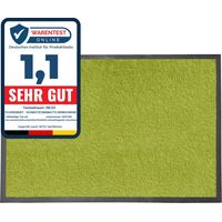 Tapis de Porte Paillasson d'entrée Monochrom Vert citron 200 x 600 cm