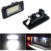 Set mit 2 Kennzeichenleuchten für BMW 1er, 3er, 5er und X-Reihe, fehlerfrei, 2 W, 24 LEDs, weiß, hintere Kennzeichenbeleuchtung, direkter Ersatz für X5, X6, M3 und E39