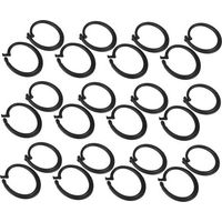 30 Pièces Plastic Curtain Hooks for Roman Blinds Drapery Ring Eyelets Multipurpose Hanging Clips for Windows Gazebo Curtains.