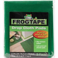 Frog Tape Leak Proof Drop Cloth Pads - 3 Pack