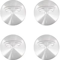 Cache-moyeu de roue Tesla en 4 pièces, emblème, cache-moyeu de roue, protection contre l'eau
