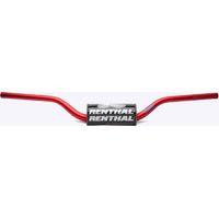Manillar Renthal Fatbar de 28,6 mm para motocross Reed/Windham, color rojo con espuma, aluminio, 1 1/8 pulgadas.