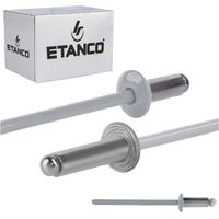 Remaches abiertos de aluminio 3,2x8 mm RAL9006