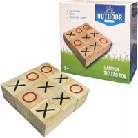 Juego de tres en raya con bloques de madera Z3824