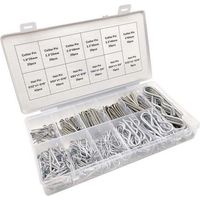 Jeu de Goupilles Fendues, Goupille Fendue, Différentes Goupille en Galvanisé Cotter Pin Ressorts de Montage,(250pcs)