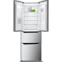 Wolkenstein French-Door- Kühl- und Gefrier-Kombination FD351.4A++NF IX - Silber, 351 l, EEK E