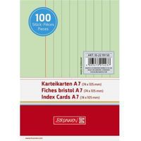BRUNNEN Fiche 102270150 DIN A7 ligné gn 100 pcs/paquet