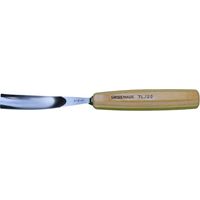 Gouge de sculpteur cintrée demi creuse 20 mm, manche bois - EMILE PEYRON - 167L20