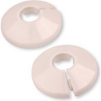 Rosetta bianca (collare in plastica per coprire i tubi del radiatore) 16 mm
