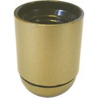Enchufe liso E27 TIBELEC, plástico, dorado 60 W TIBELEC