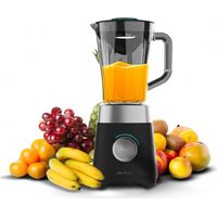Cecotec Mixeur Power Black Titanium 1300Max B. 1300 W, 2 Vitesses, 4 Lames Black Titanium Coated Blade and 1,5 L Capacity Jug