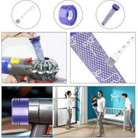 7 pré- et Filtre pour aspirateur de remplacement, Pour Dyson V8 Et V7 Filtre aspirateur Sans Fil Ensemble De Filtres, 3 Post-filtres HEPA, 3 pré-filtres, 1 brosse de nettoyage blanche