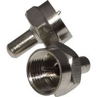 Connecteur F mâle - AERZETIX - 75Ω - Coaxial - Antenne TV - Connecteur de terminaison