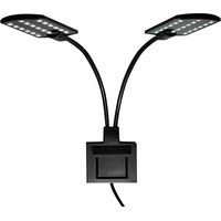 Lntyq Lampe LED pour aquarium X7 Gemini à double tête 220 V 15 W 1 600 lm X7 pour aquarium de 8 à 15 pouces