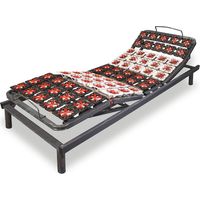 Lit Électrique 140x200 cm - Sommier encastrable à Plots - Moteur et télécommande inclus