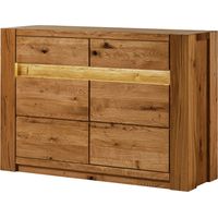 Sideboard Wildeiche 123x40x85 braun geölt KENT 330