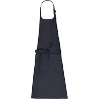 Tablier avec poche en coton bio KARIBAN Bleu Marine Unique.