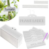 Paquet de 50 étiquettes de plantes en aluminium, étiquettes en métal, étiquettes d'identification d'arbre, étiquettes imperméables durables pour l'empotage intérieur et extérieur
