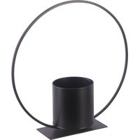 TrendLine Pflanztopf Metall Ø 12,5 x 40 cm schwarz Übertopf