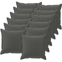 Housse de coussin 12 pc HOUTEN Anthracite 45 x 45 cm Polyester