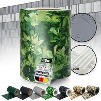 PVC Sichtschutzstreifen Für Gittermatten-Zäune Buchsbaum 0.19 x 35 m