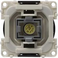 Interrupteur avec voyant de contrôle LED jaune 12V sur panneau blanc