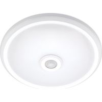 Arum Lighting – Plafonnier détecteur de mouvement IP20 2xE27 – Angle de détection 360° – Installation facile – Design moderne blanc 30cm