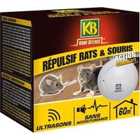 Ultraschall-Ratten- und Mäuseabwehr 60m² /nc - Kb Home Defense