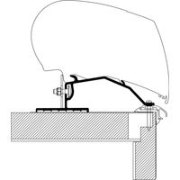 Adaptateur Montage Toit Universel Caravane 4 M - Thule