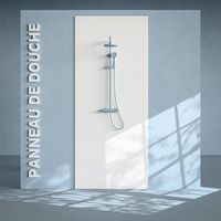 Panneau Douche PVC Blanc - L. 240 x l. 100 x ép. 1 cm