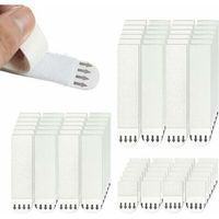 FENOPLASTICACrochet, 36 Pcs Languettes Accroches Tableaux, S/M/L Accroche Tableau sans Percer, Bandes Adhésives de Suspension pour Accrocher des Cadres et des Décos de Noël Sans Endommager (Blanc)