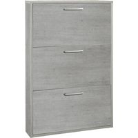 SCARPIERA 3 RIBALTE SINGOLE LINEA 'ESPRESSO' cm. 15 x 65 x h.105 - rovere artisan