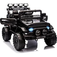 HAUSPROFI – Voiture électrique enfant 12V avec télécommande – Télécommande 2,4G – Vitesse 3-6 km/h – Batterie 12V 4,5Ah – Charge max 30 kg – 2 moteurs – Suspension 4 roues – Lumières LED – pour enfant