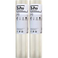 TI-Pro Clear Self-Adhesive Carpet Protector Film Roll 600mm x 100m - DIY Heavy Duty Waterproof Floor Protection, 2 Pack