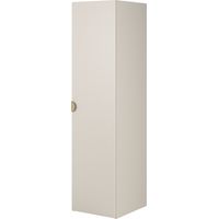 Selsey Moonir - Kleiderschrank 1-türig mit Kleiderstange, 50 cm, greige