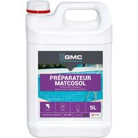Peinture de piscine 5 l – Préparateur matcosol – Finition mate – Pour surfaces béton et carrelage – GMC