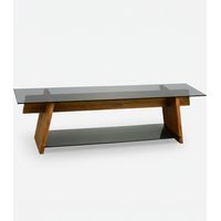 Mueble para TV en vidrio templado y madera maciza TV201