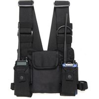 Holster Radio, Sac de Poitrine Utilitaire Universel pour Talkie-walkie Sacs de Harnais de Poche de Poitrine pour Talkie-Walkie pour Les Entraînements, Le Cyclisme, la Randonnée