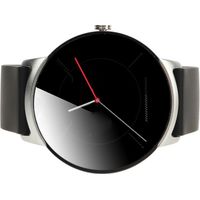 Montre connectée HD 1,32 pouce avec suivi non invasif de la glycémie, du sommeil et de la température corporelle. Montre de sport et de santé intelligente. Noir et blanc.