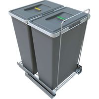 Elletipi Ecofil - Cubo de basura integrado, dividido, 70 l PF01 53A2