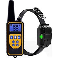 Hundetrainingshalsbänder 800 Meter Antibell-Trainingshalsband mit wiederaufladbarer Fernbedienung und IPX7 vollständig wasserdicht