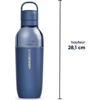 Isolierflasche SODASTREAM - Fizz&Go Easy-Mix - 0,71 L - Für Sprudel- und Sodamaschine - Hält 6 Stunden kalt - Blau